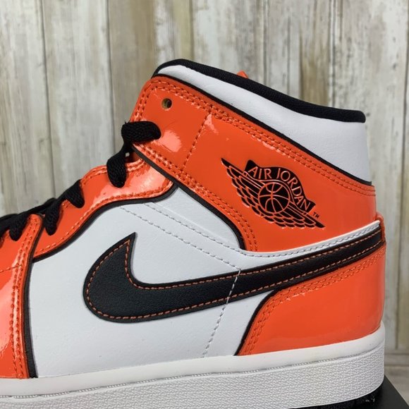 Air Jordan 1 Mid Turf Orange Men’s - Picture 8 of 9